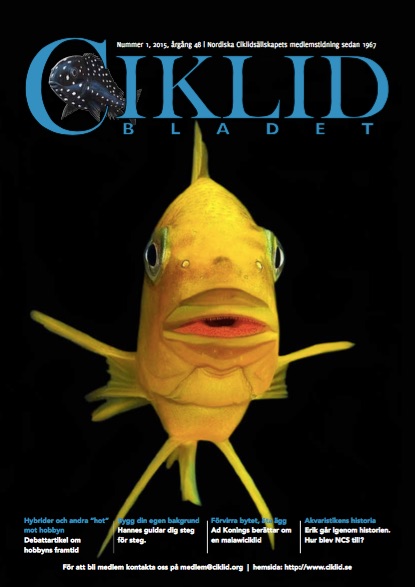 Omslag för Ciklidbladet 201501